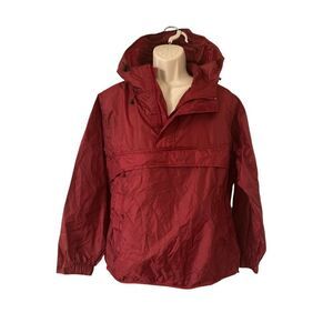 VTG Gap Jacket Mens Size Small Pullover Hooded Windbreaker Kangaroo Pouch